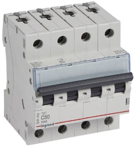 Выключатель автоматический Legrand TX3 6000 4п 50А C 10кА картинка